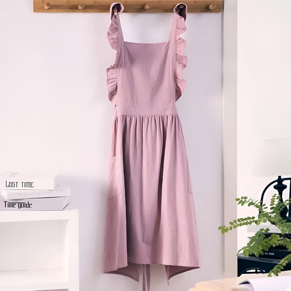 Lotus Leaf Lace Apron 7