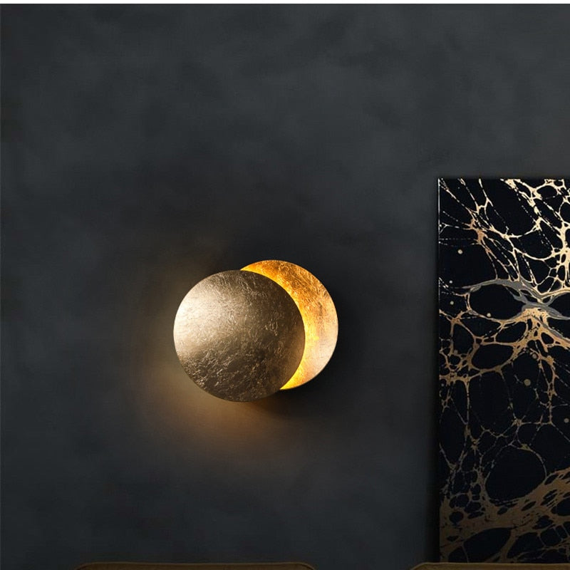 Lunaris | Elegant Modern Dual Disc LED Wall Sconce Light 1