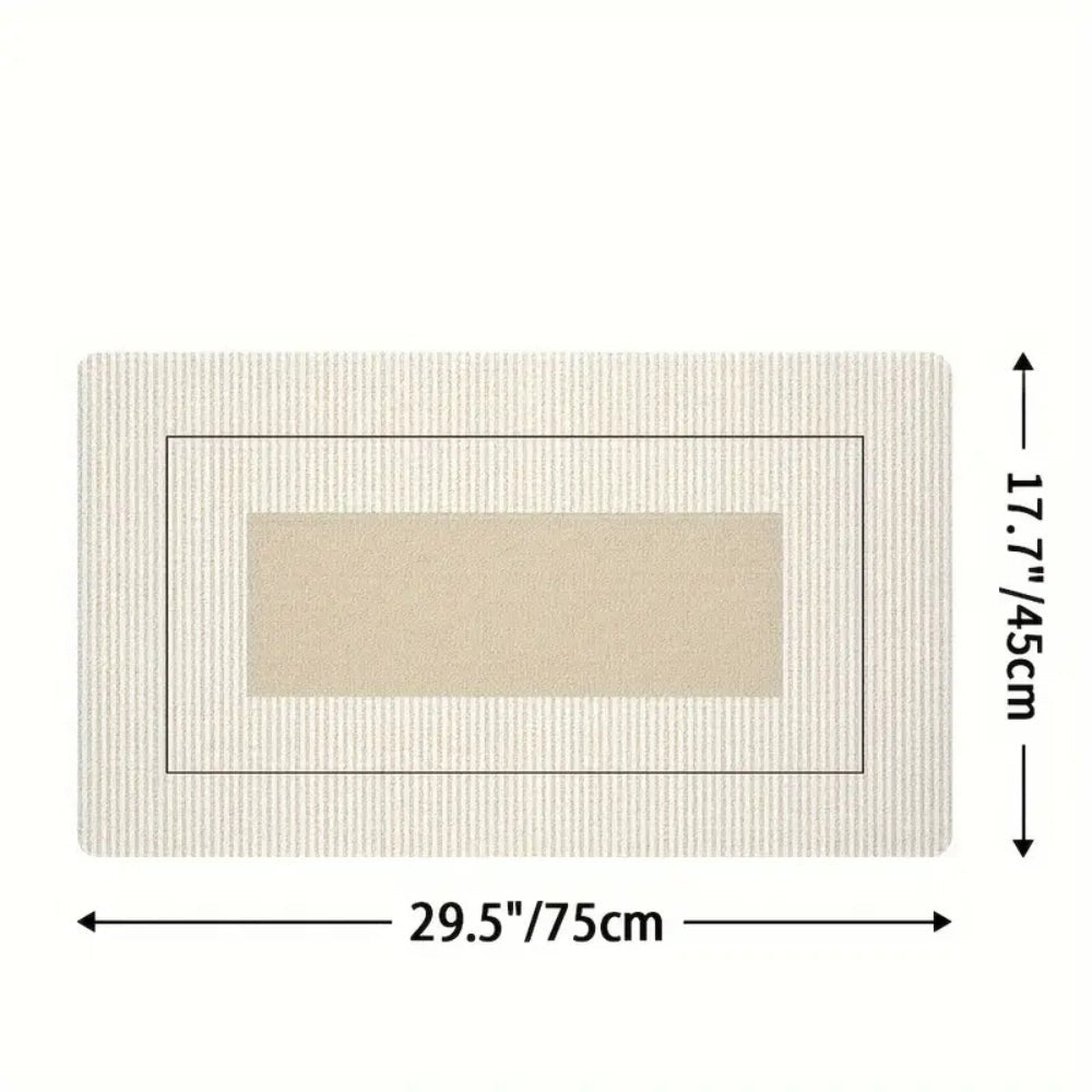 Lush Floral Striped Kitchen Mat 8