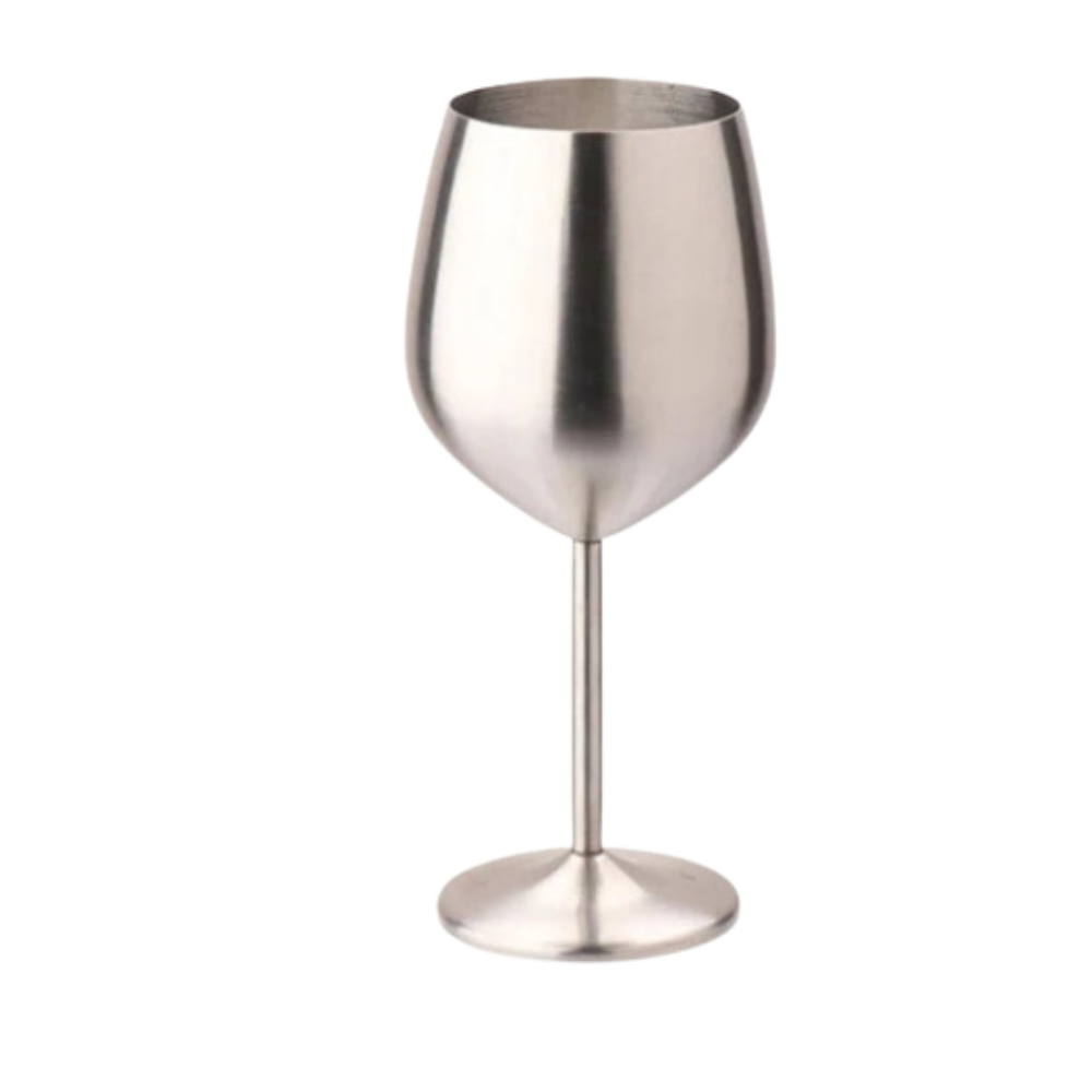 Lustrous Stainless Steel Wine Glass 7