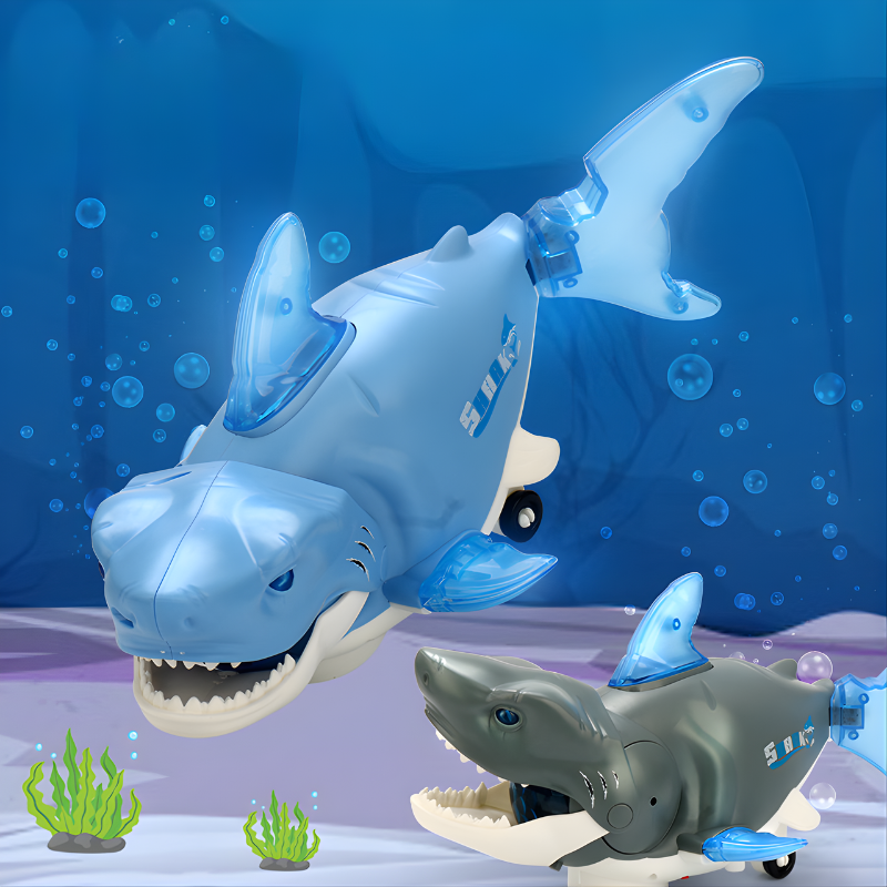 Battery Operated Light-Up Moving Shark Toy