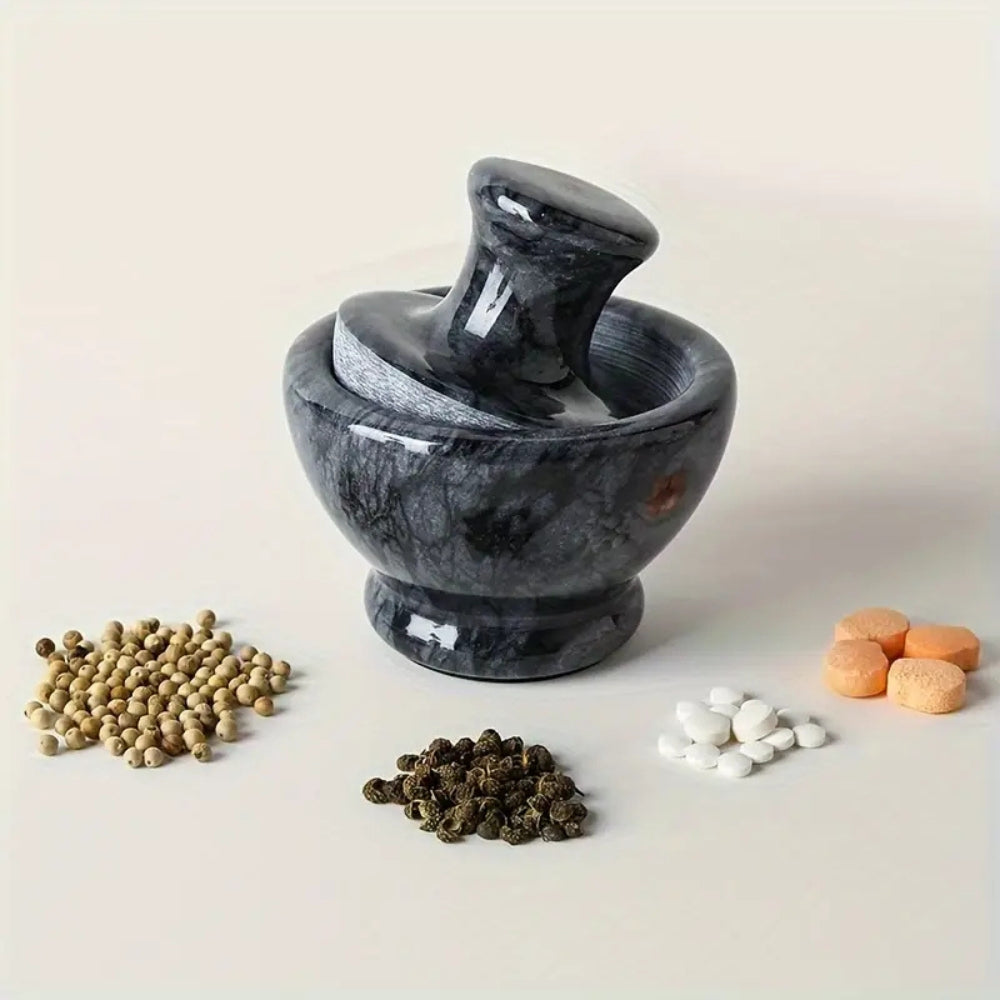 Marble Mortar & Pestel Spices Grinder 0