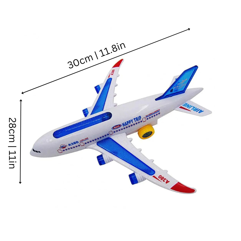 Kids Electric Musical Light-Up Toy Airplane