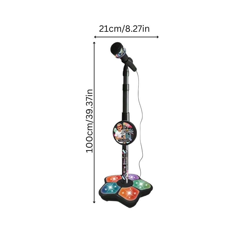 Kids Light-Up Karaoke Microphone Speaker Toy