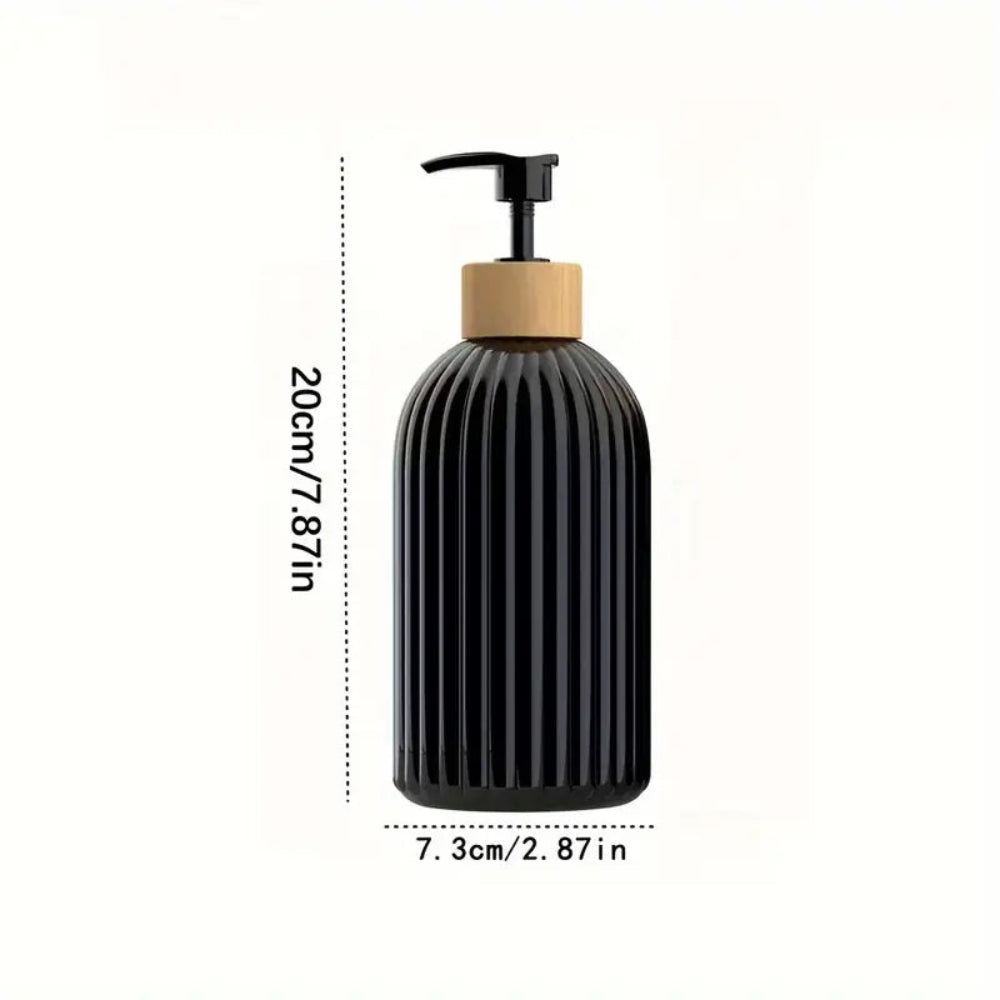 Minimalist Bamboo Pump Soap Dispenser 7