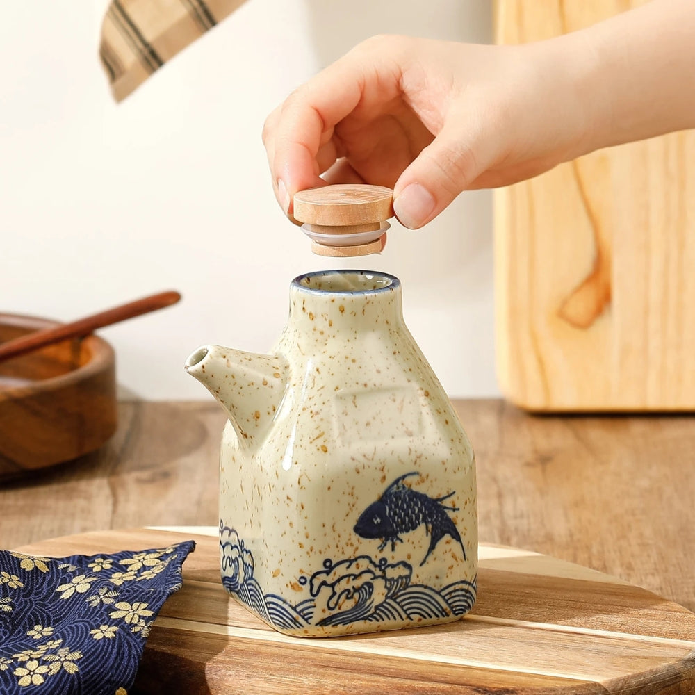 Mizuno Ceramic Oil and Sauce Dispenser 6