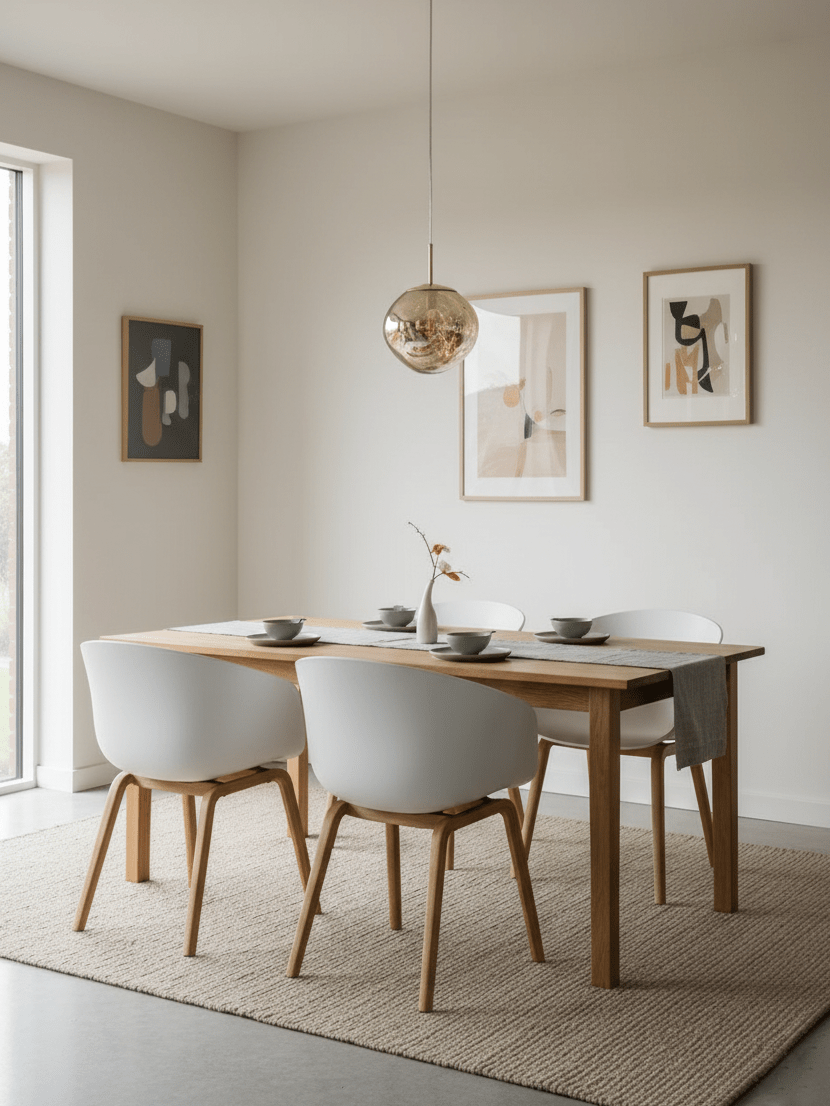 Glam Sculptural Mirrored Pendant Light