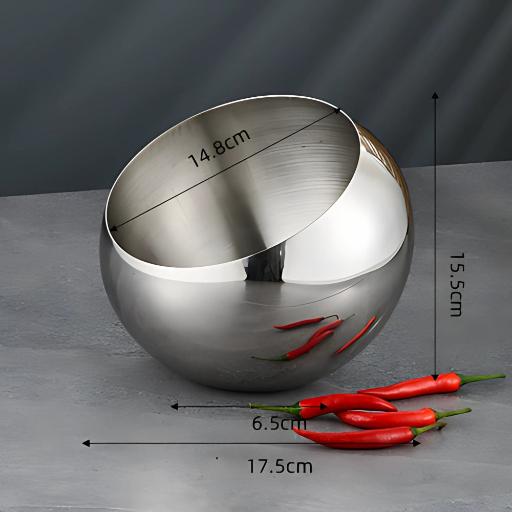 Modern Arc Steel Fruit Bowl 0