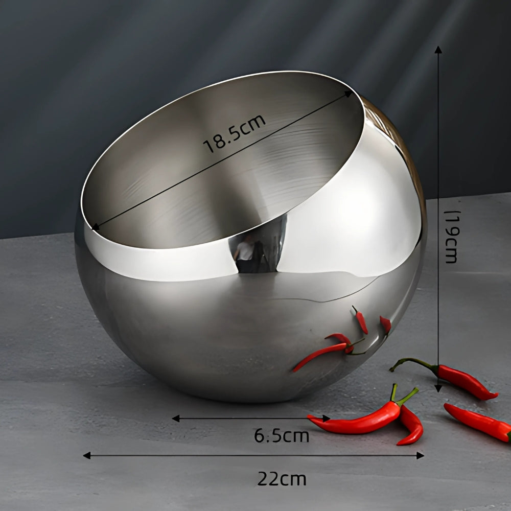Modern Arc Steel Fruit Bowl 4