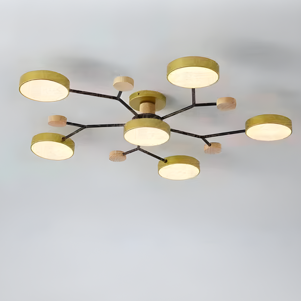Modern Chandelier Light | Adjustable Brightness Flush Mount for Elegant Home Illumination 12