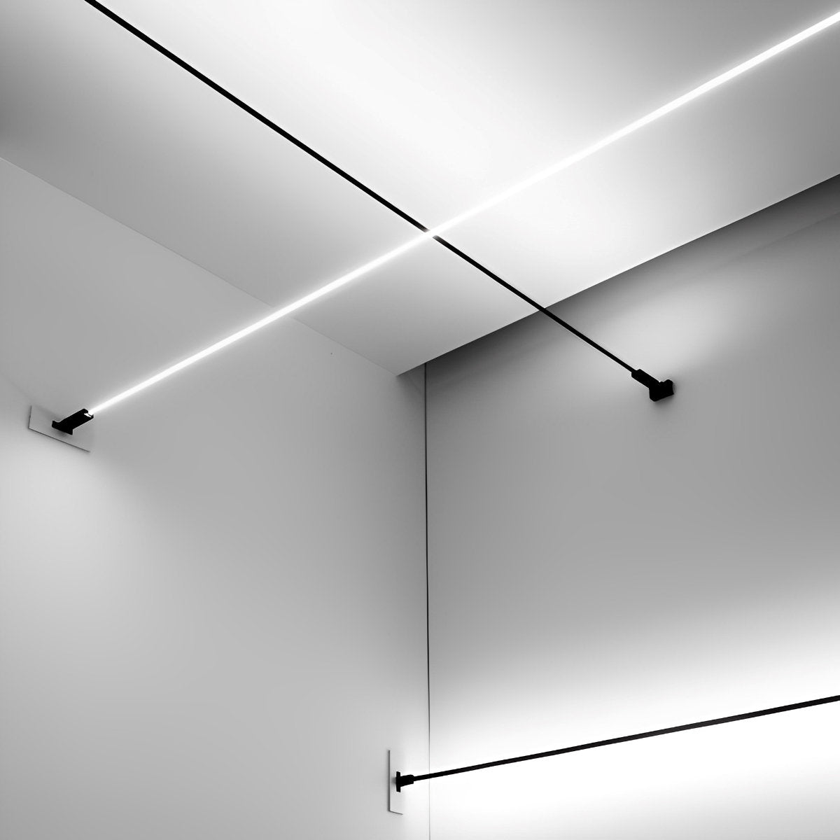 Modern Linear LED Strip Light with Rotatable Base for Adjustable Illumination | Flexible Indoor Lighting Solution
