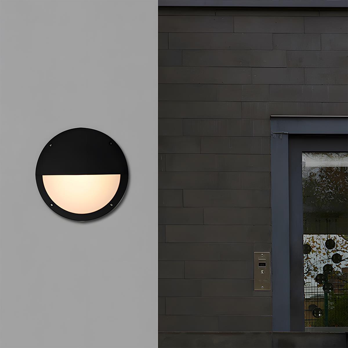 Modern Outdoor Wall Light | Round LED Lantern with IP65 Waterproof Rating | Versatile Illumination for Patios and Gardens