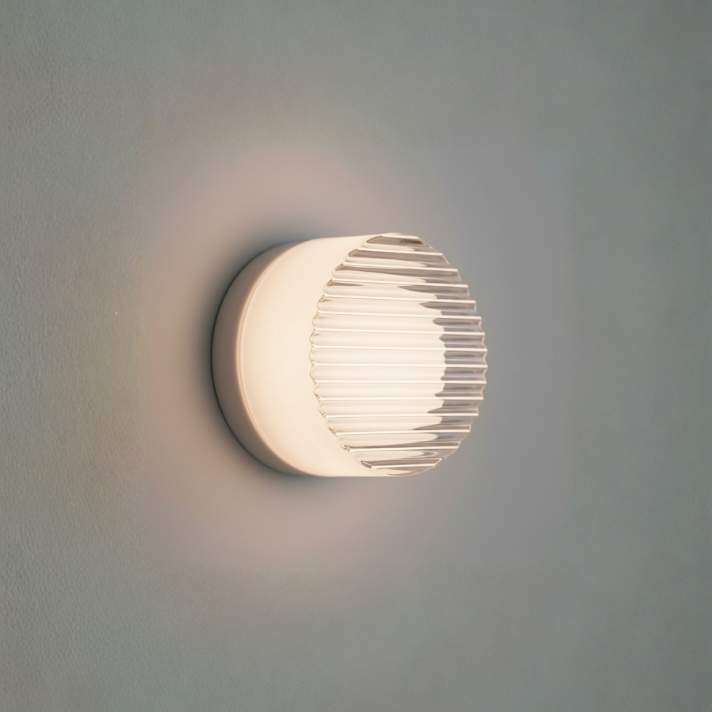Modern Wall Sconce Lighting with Textured LED Glow | Minimalist Design for Ambient Illumination