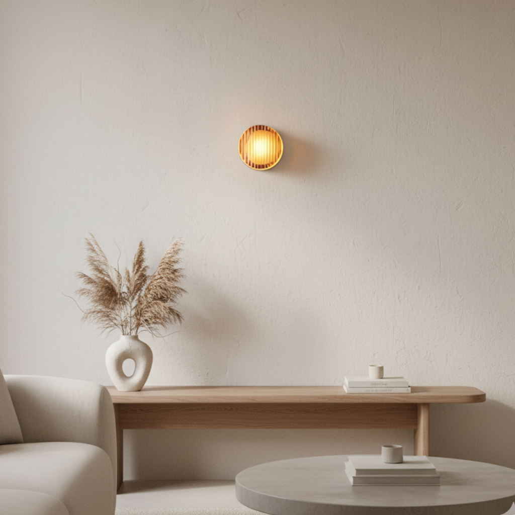 Modern Wall Sconce Lighting with Textured LED Glow | Minimalist Design for Ambient Illumination