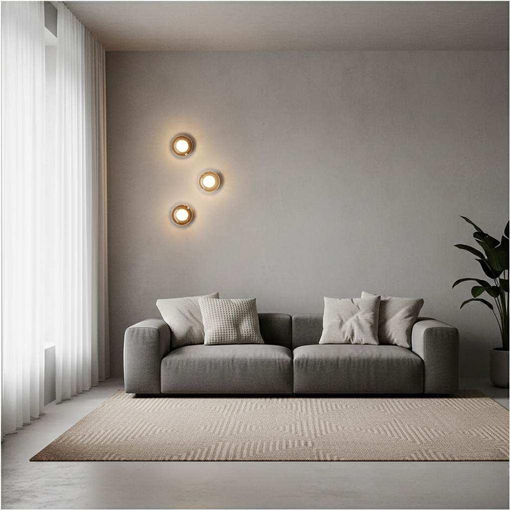 Modern Wall Sconce Lighting with Textured LED Glow | Minimalist Design for Ambient Illumination