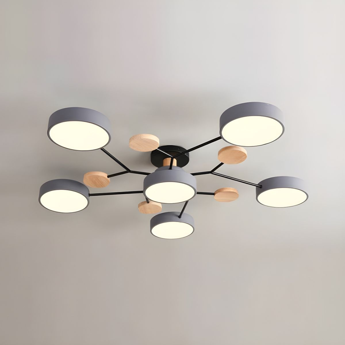 Naturalis | Elegant Organic Metal Ceiling Lamp for Dining Room Lights 12