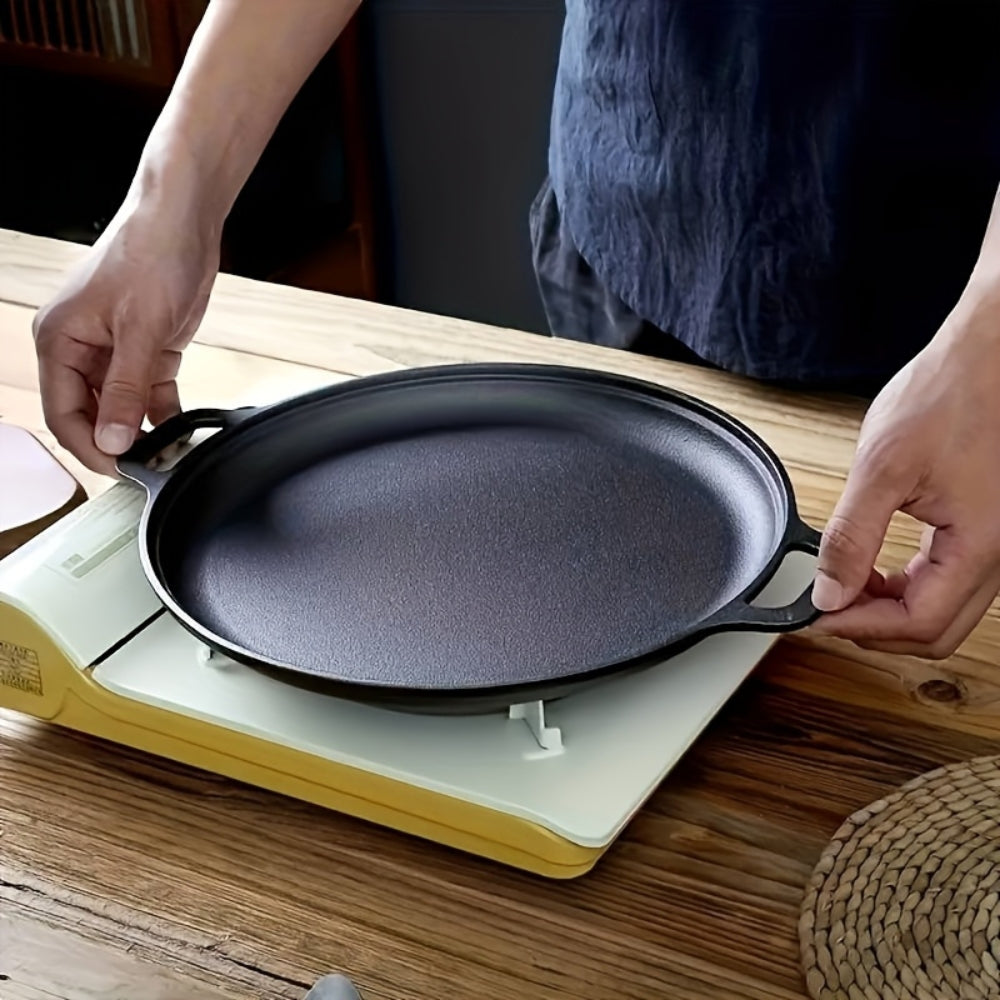 Non-Stick Cast Iron Griddle Skillet Pan 0