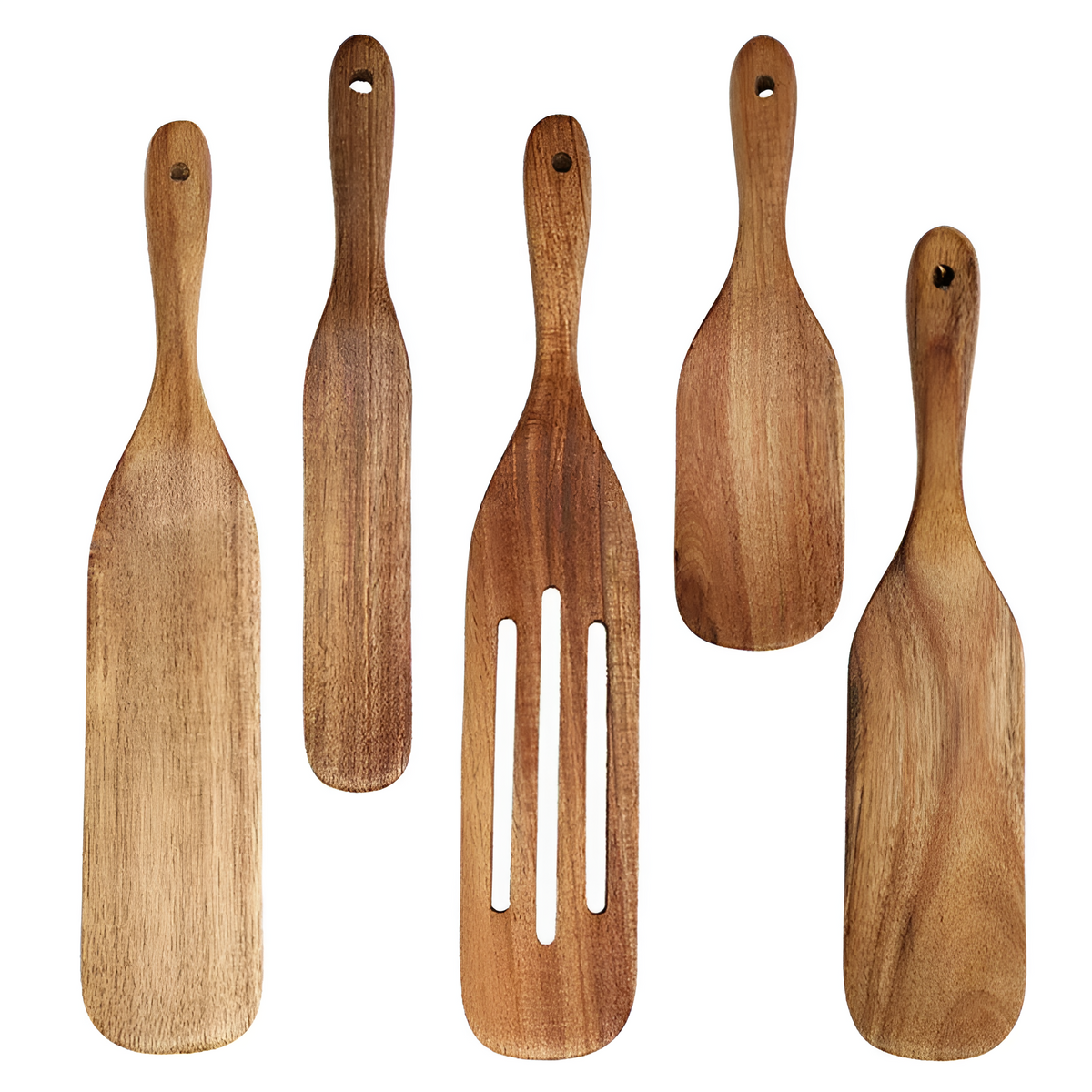 Non-Stick Wooden Spatula Set 5