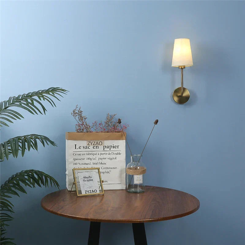 Wall Light Fixture | Modern Linen-Shade Decorative Wall Lamp