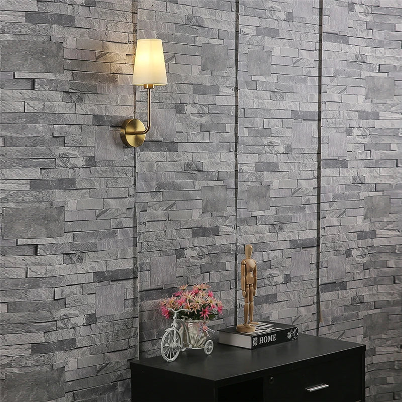 Wall Light Fixture | Modern Linen-Shade Decorative Wall Lamp
