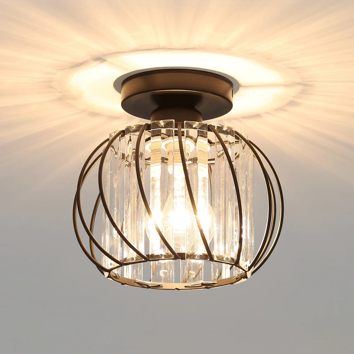 Nordic Luxury | Flush Mount Ceiling Light with Sculptural Design | Elegant Illumination for Serene Spaces