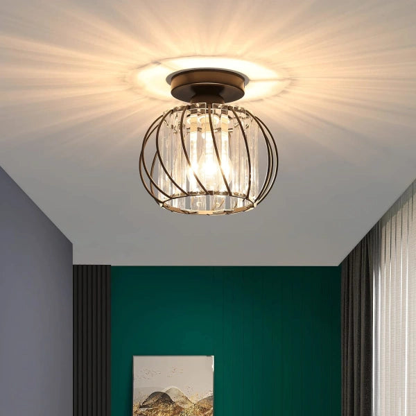 Nordic Luxury | Flush Mount Ceiling Light with Sculptural Design | Elegant Illumination for Serene Spaces