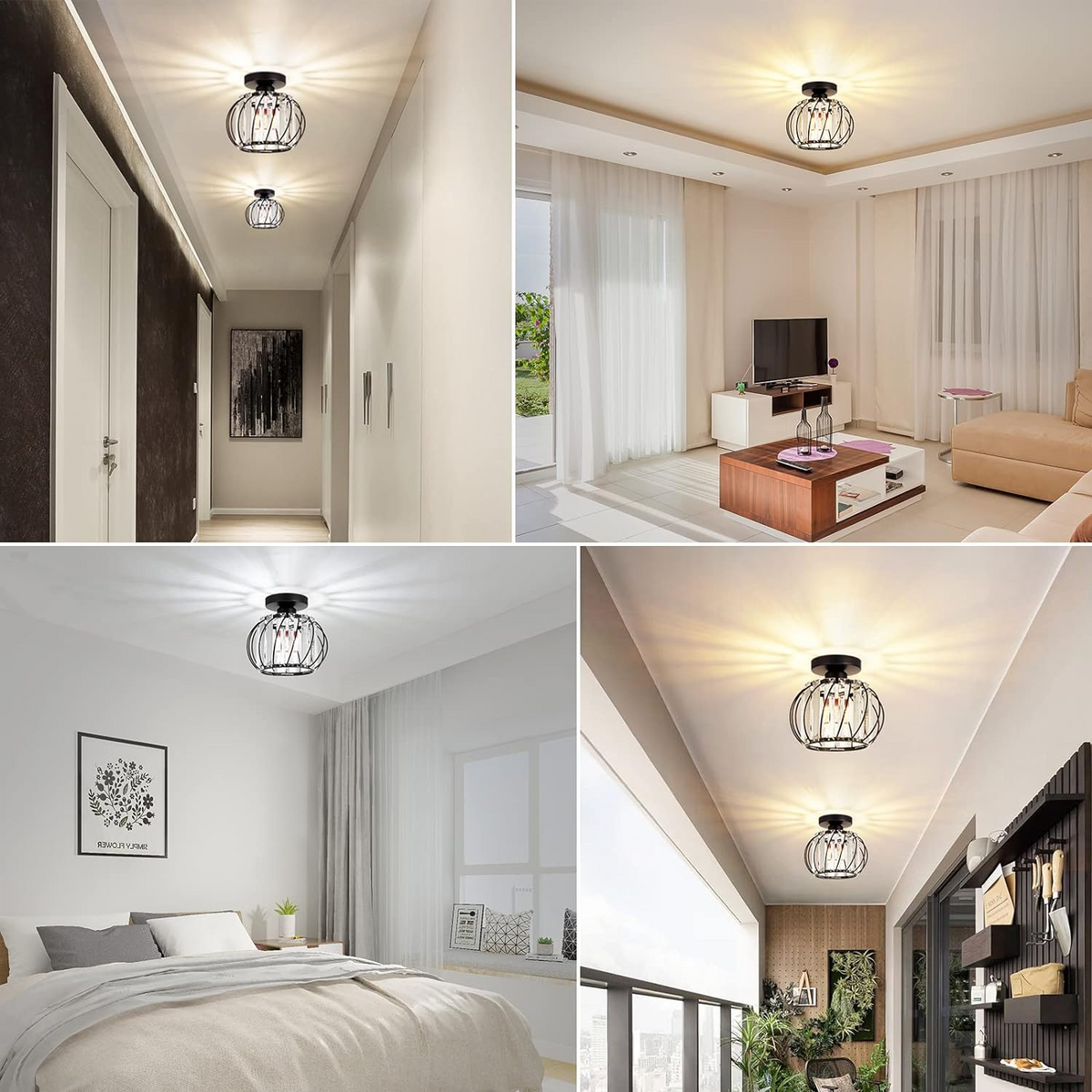 Nordic Luxury | Flush Mount Ceiling Light with Sculptural Design | Elegant Illumination for Serene Spaces