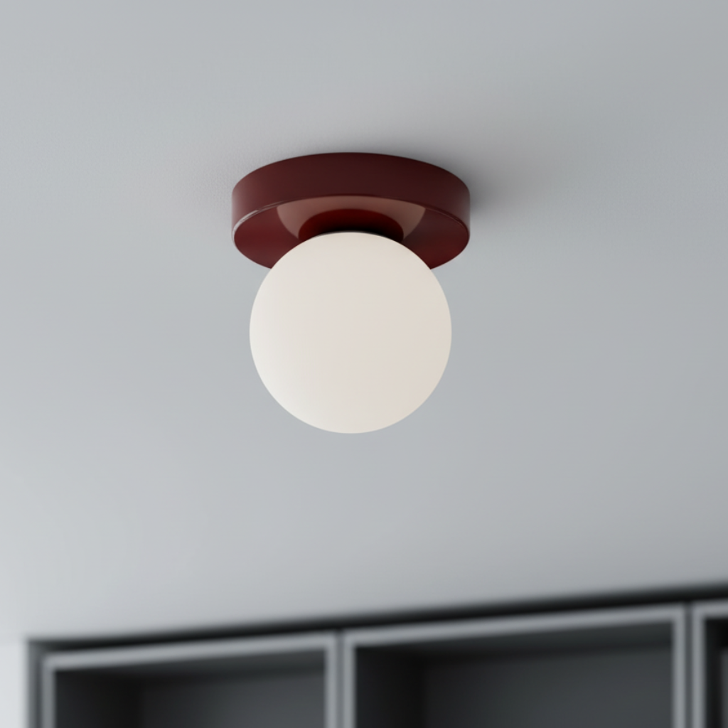 Nordic Minimalist | Wall & Ceiling Light with Frosted Glass Globe | Stylish Illumination for Modern Spaces
