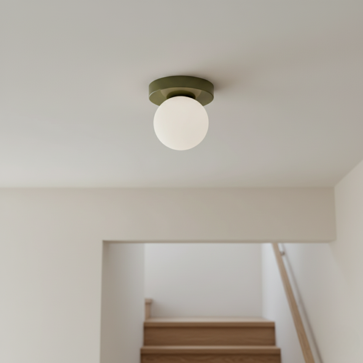 Nordic Minimalist | Wall & Ceiling Light with Frosted Glass Globe | Stylish Illumination for Modern Spaces