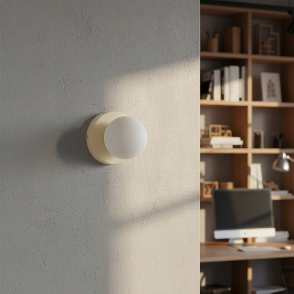 Nordic Minimalist | Wall & Ceiling Light with Frosted Glass Globe | Stylish Illumination for Modern Spaces