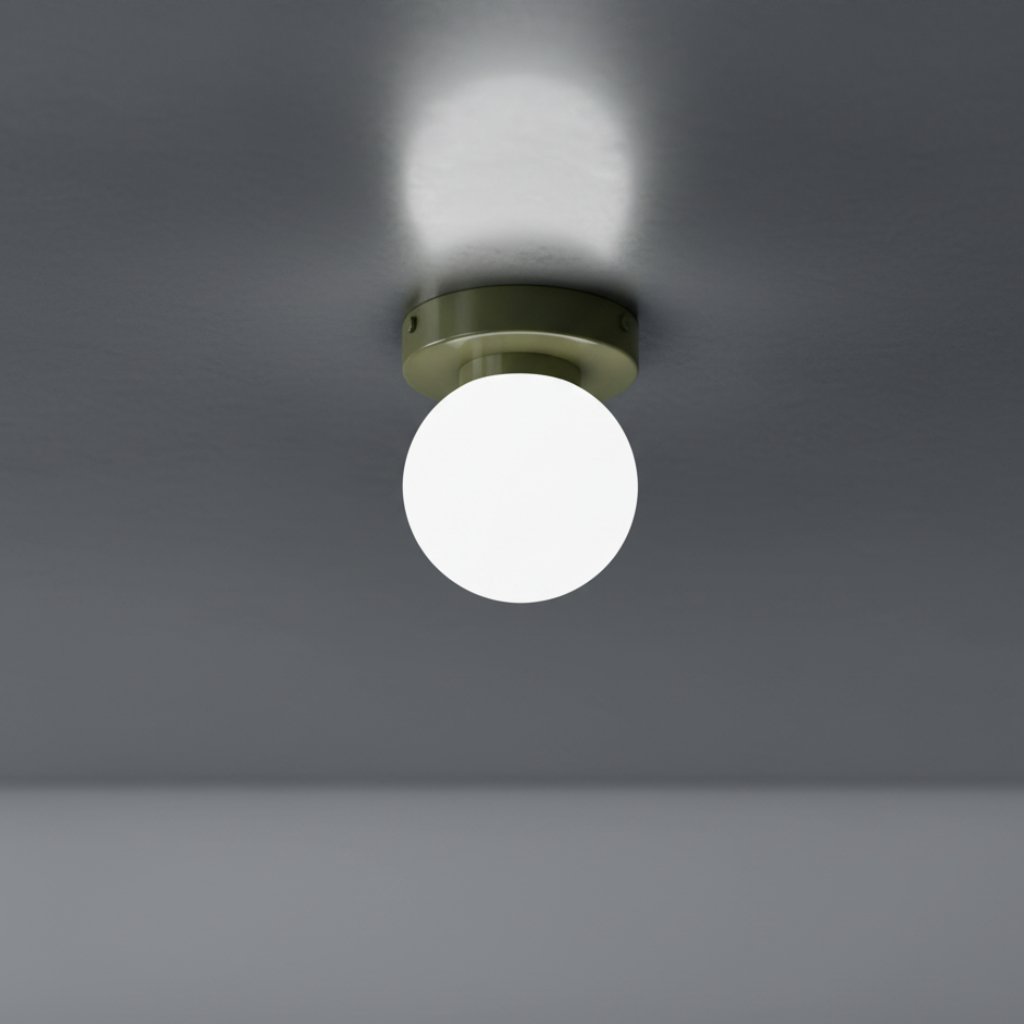Nordic Minimalist | Wall & Ceiling Light with Frosted Glass Globe | Stylish Illumination for Modern Spaces