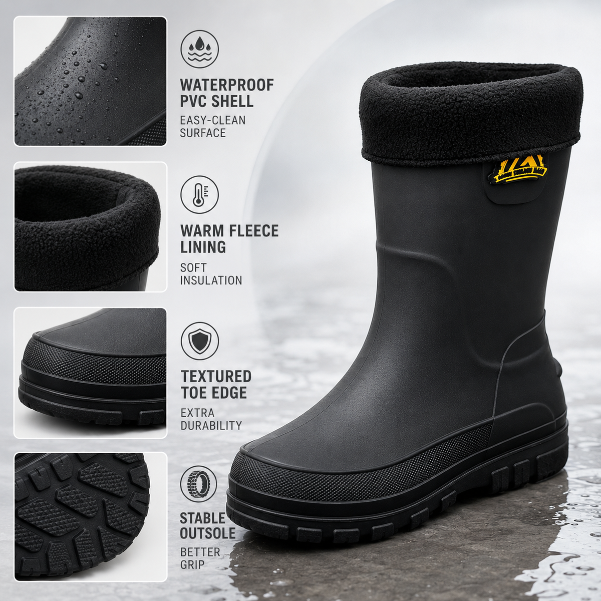 Women's Waterproof Insulated Rain Boots