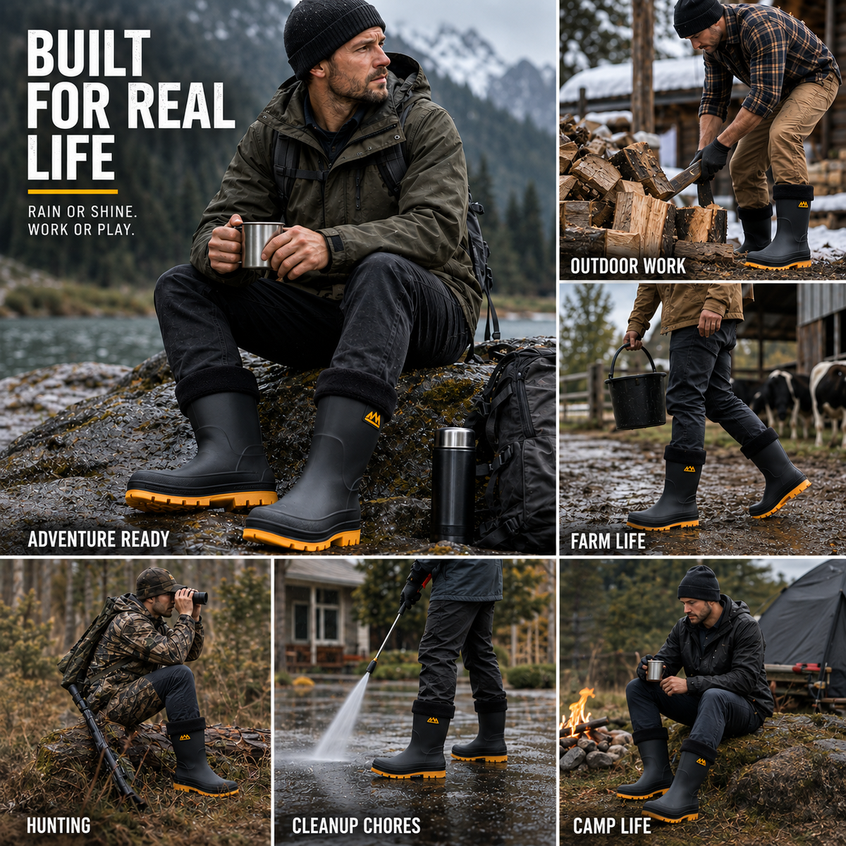 Women's Waterproof Insulated Rain Boots