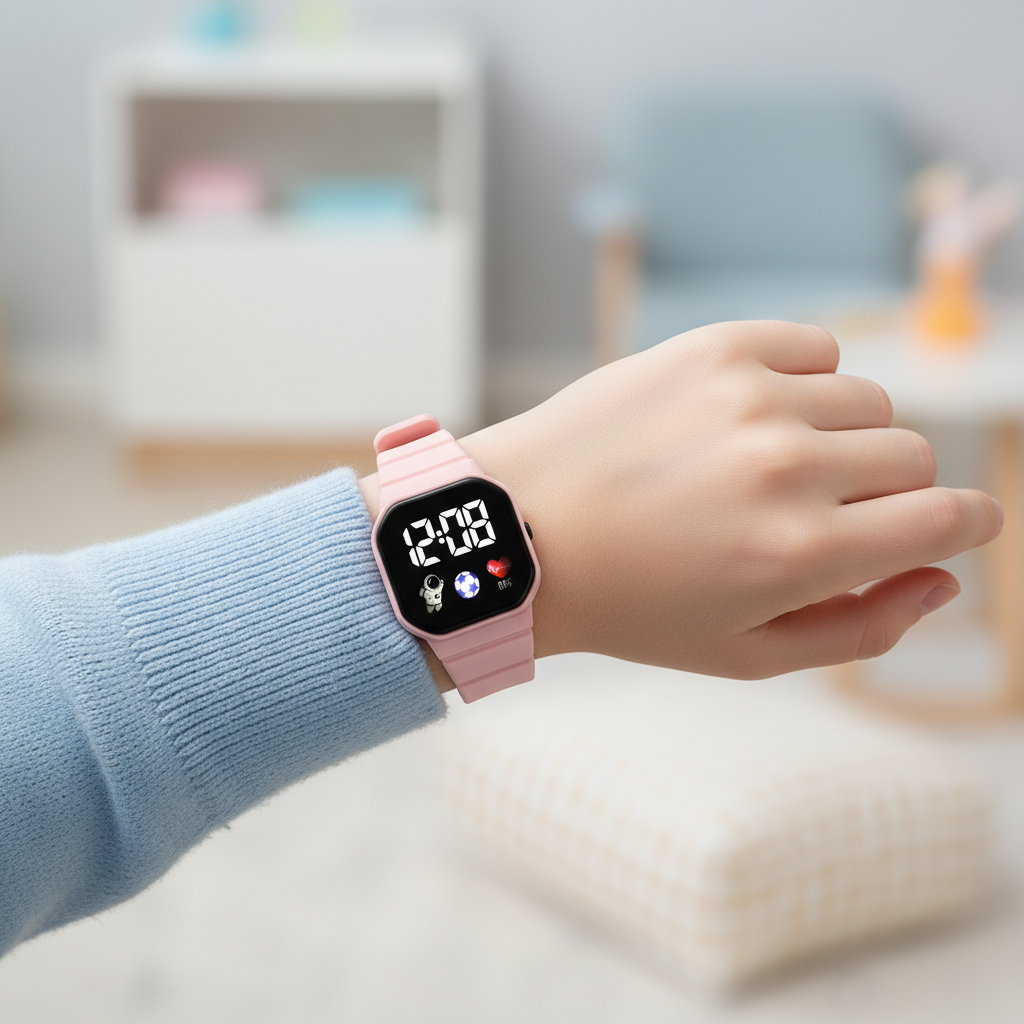 Waterproof Digital LED Kids Watch