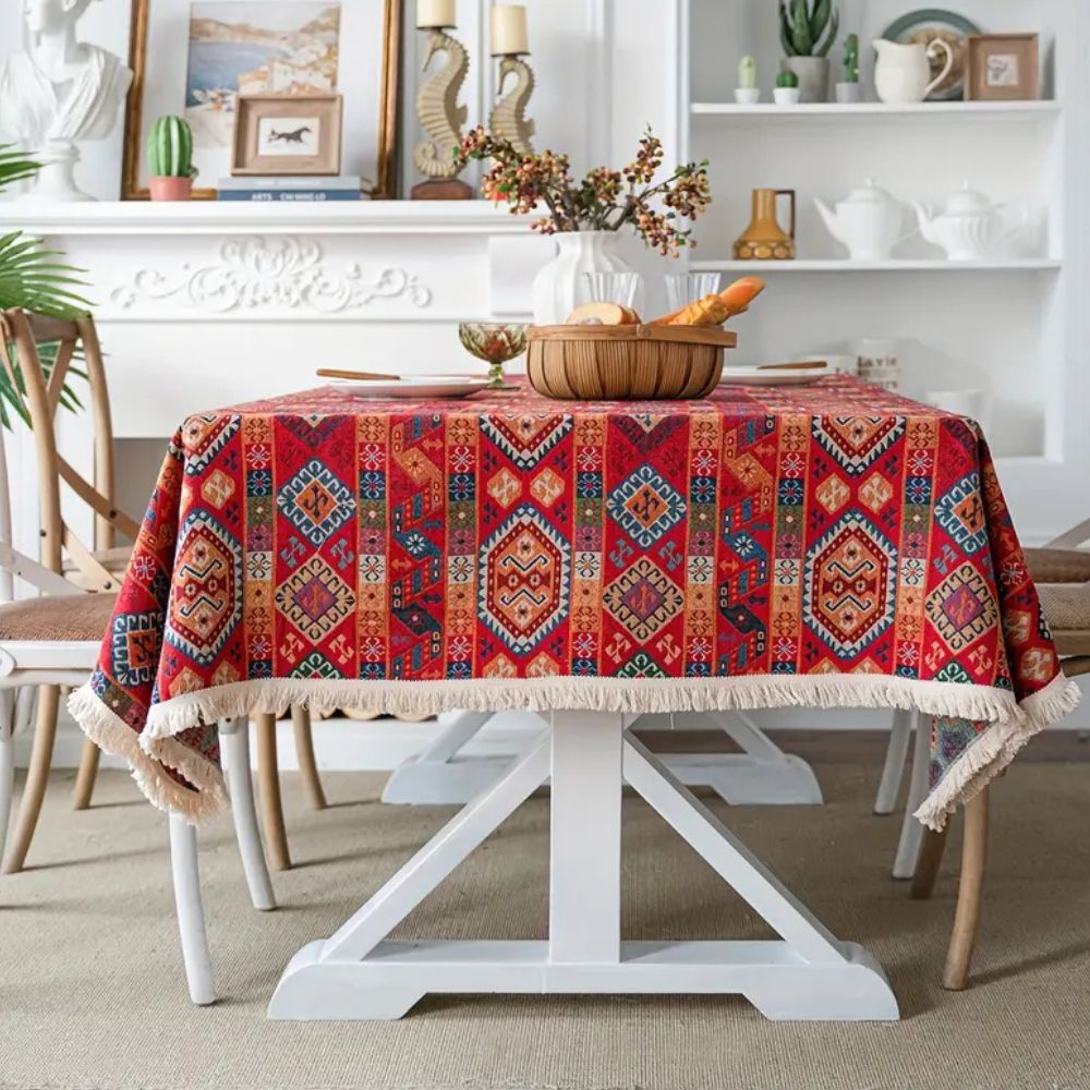 Oasis Dunes Boho Tablecloth 0