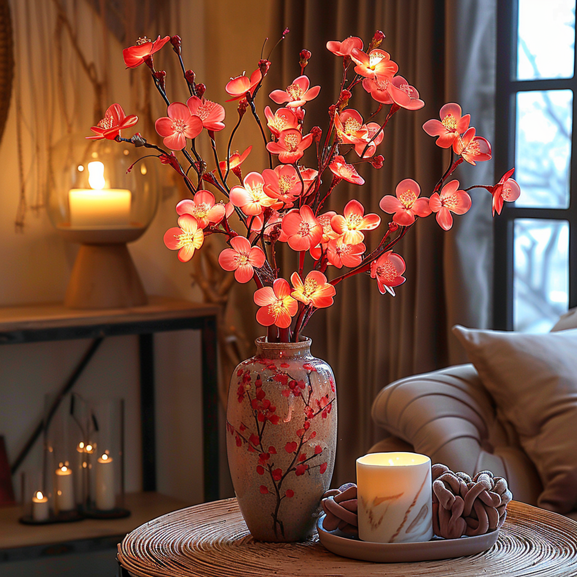 OliveGlow | Enchanting Warm White Battery Operated Fairy Light Branch 2