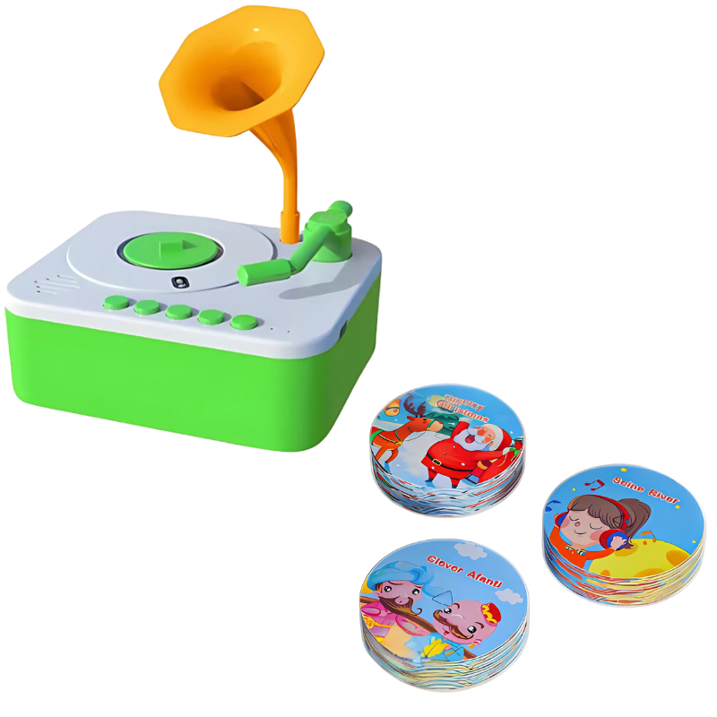 Kids Gramophone Story And Music Card Player