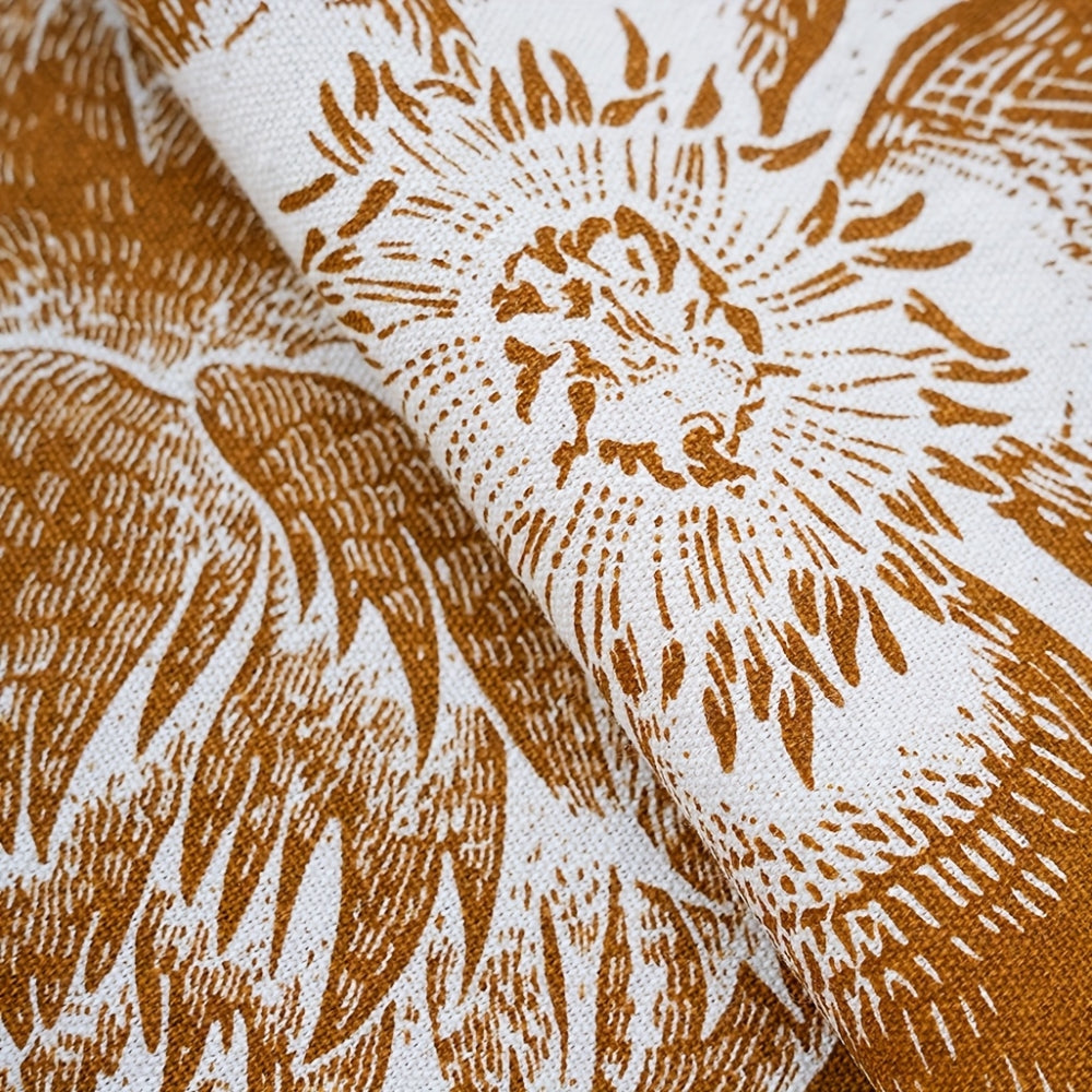 Peacock Blossom Boho Floral Tablecloth with Tassel 8