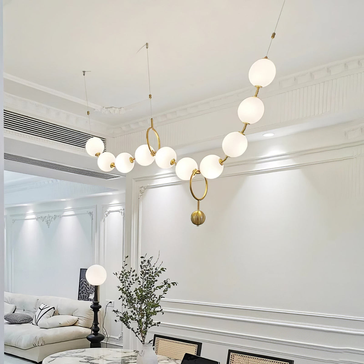 Glam Glass Bubble Cluster Pendant Light