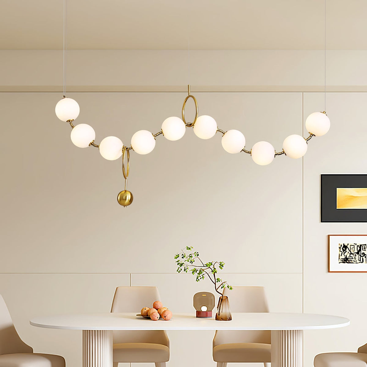Glam Glass Bubble Cluster Pendant Light