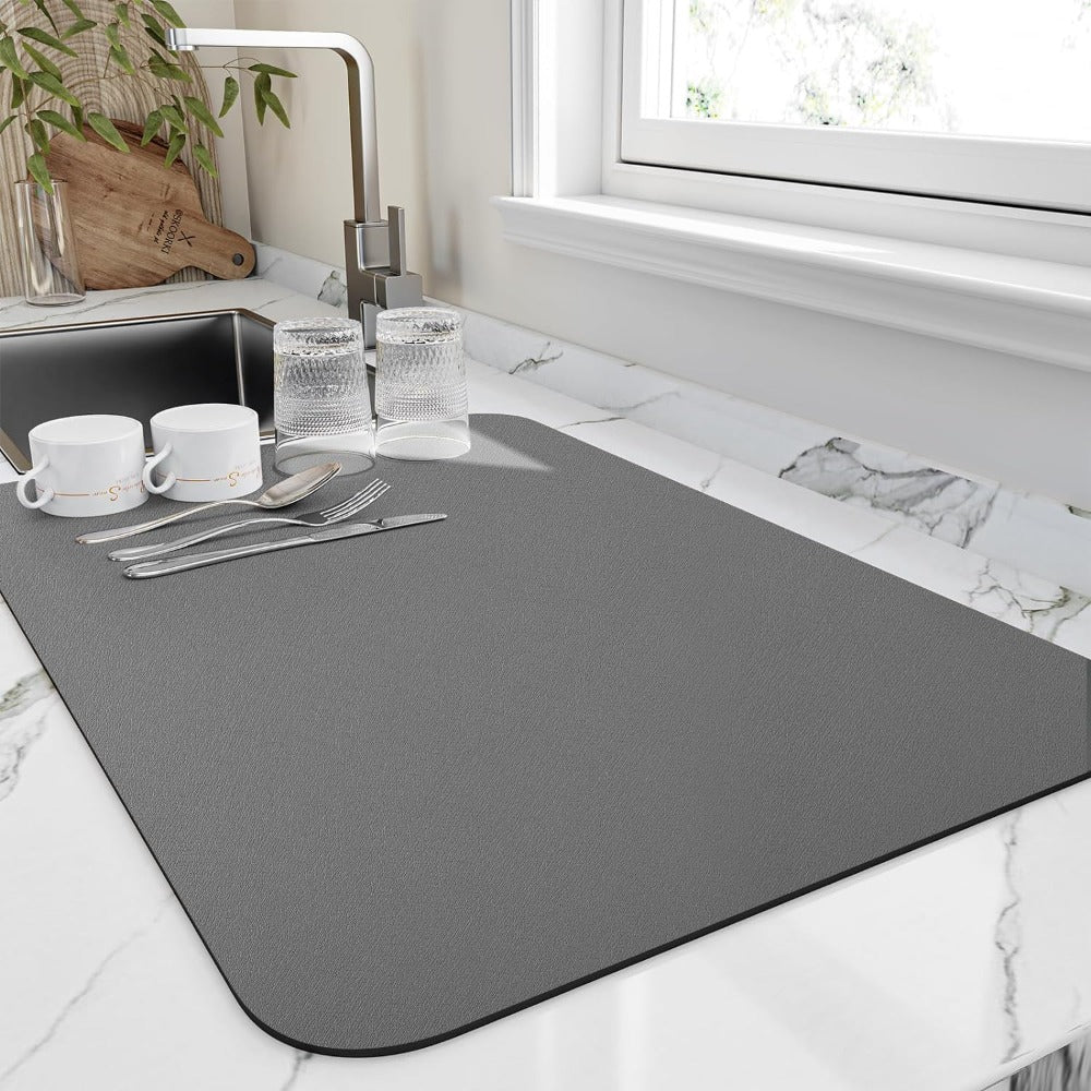 Quick Dry Kitchen Dish Mat | Highly Absorbent 1