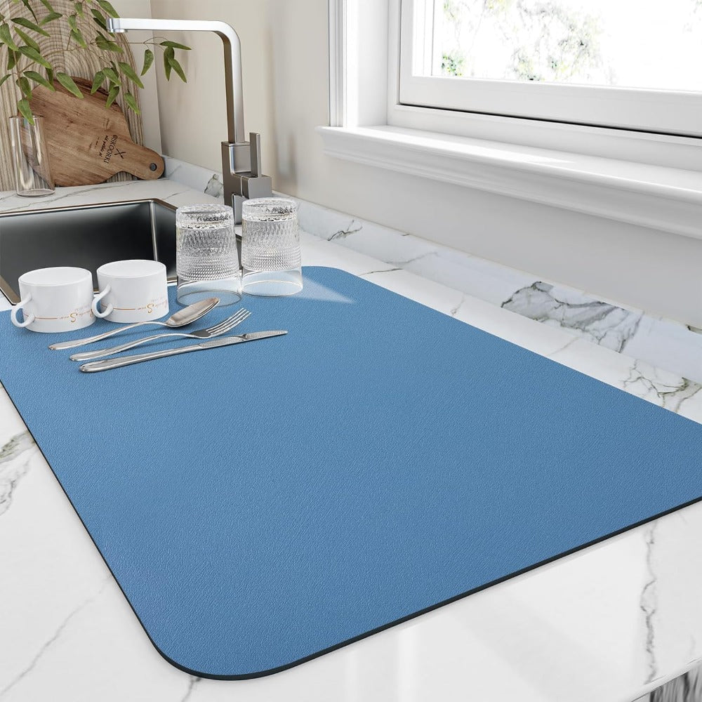 Quick Dry Kitchen Dish Mat | Highly Absorbent 3