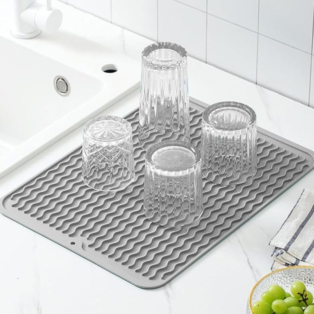 Quick Flow Silicone Kitchen Mat 1