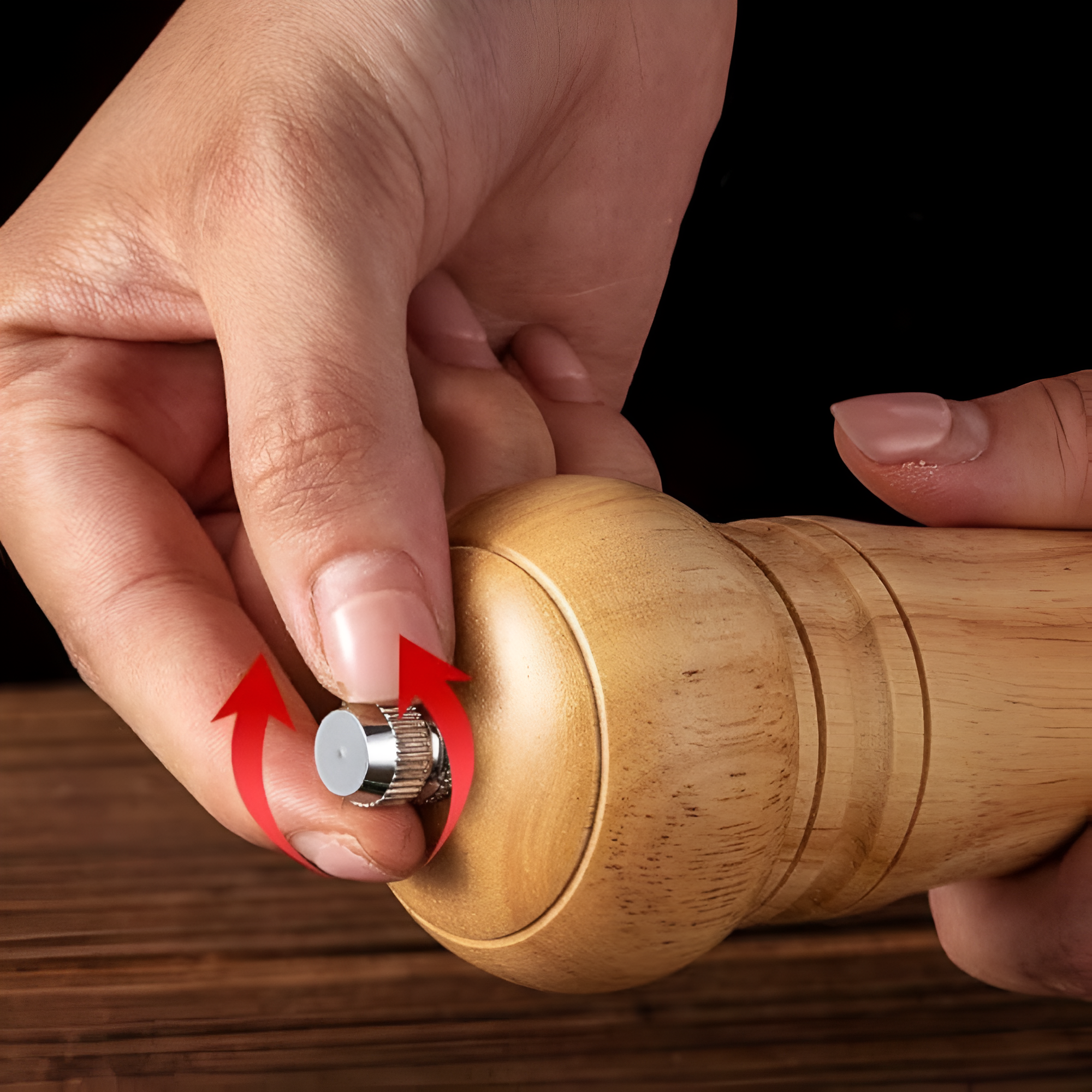 Rustic Oak Seasoning Grinder 1