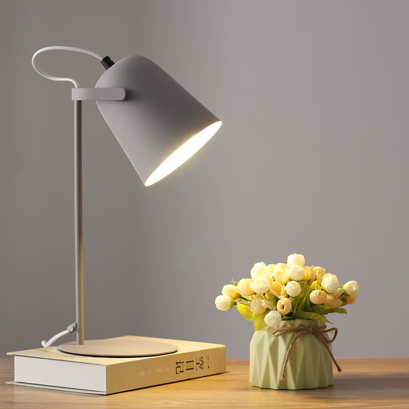 Nordic Macaron Table Lamp | Modern Iron Bucket Design