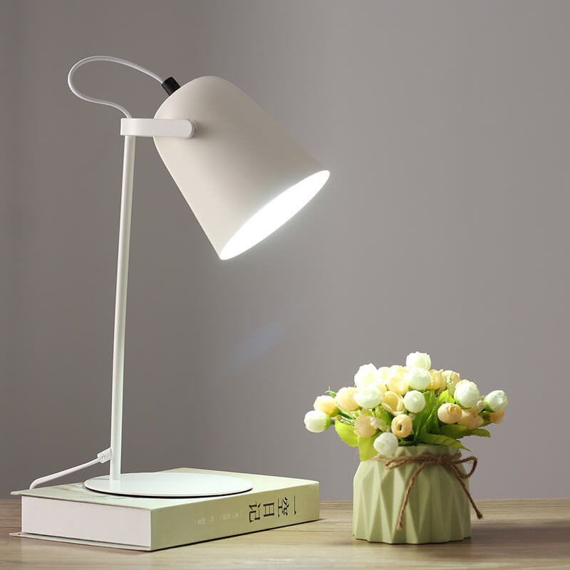 Nordic Macaron Table Lamp | Modern Iron Bucket Design
