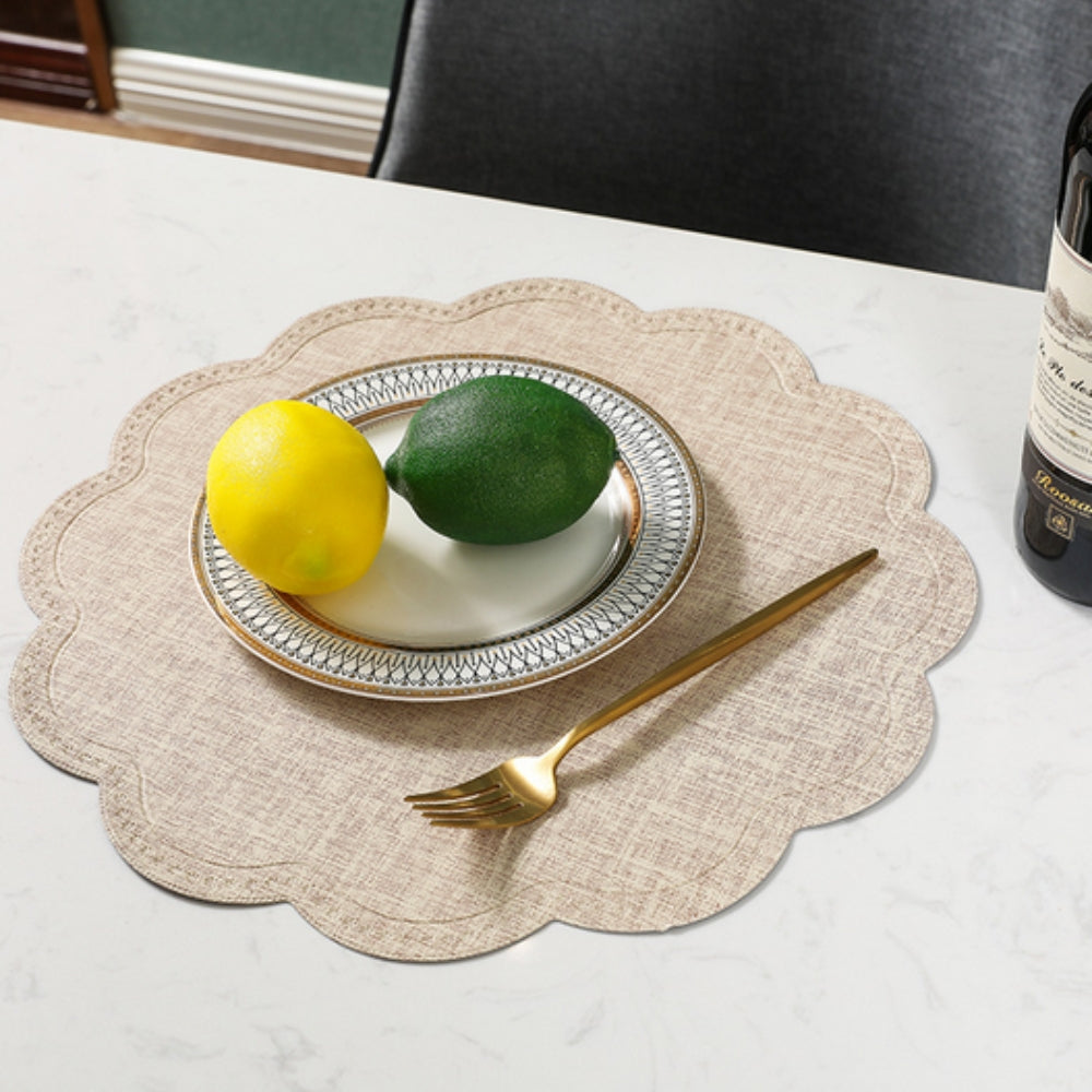 Scalloped Waterproof Placemat 0