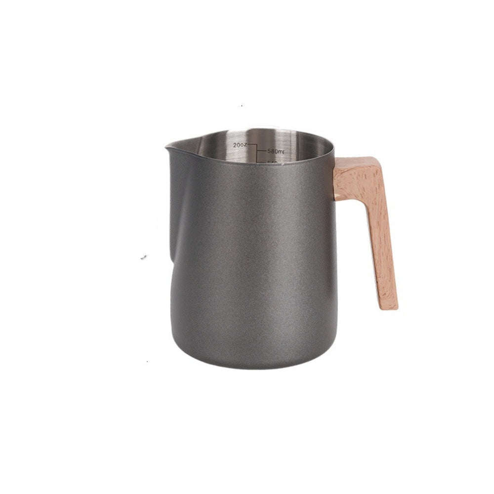 Scandinavian Wood Handle Stainless Milk Pitcher 6