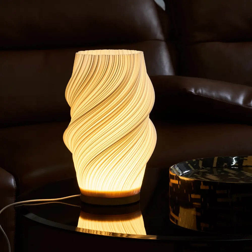 Pleated LED Table Lamp | Soft Sculptural Glow