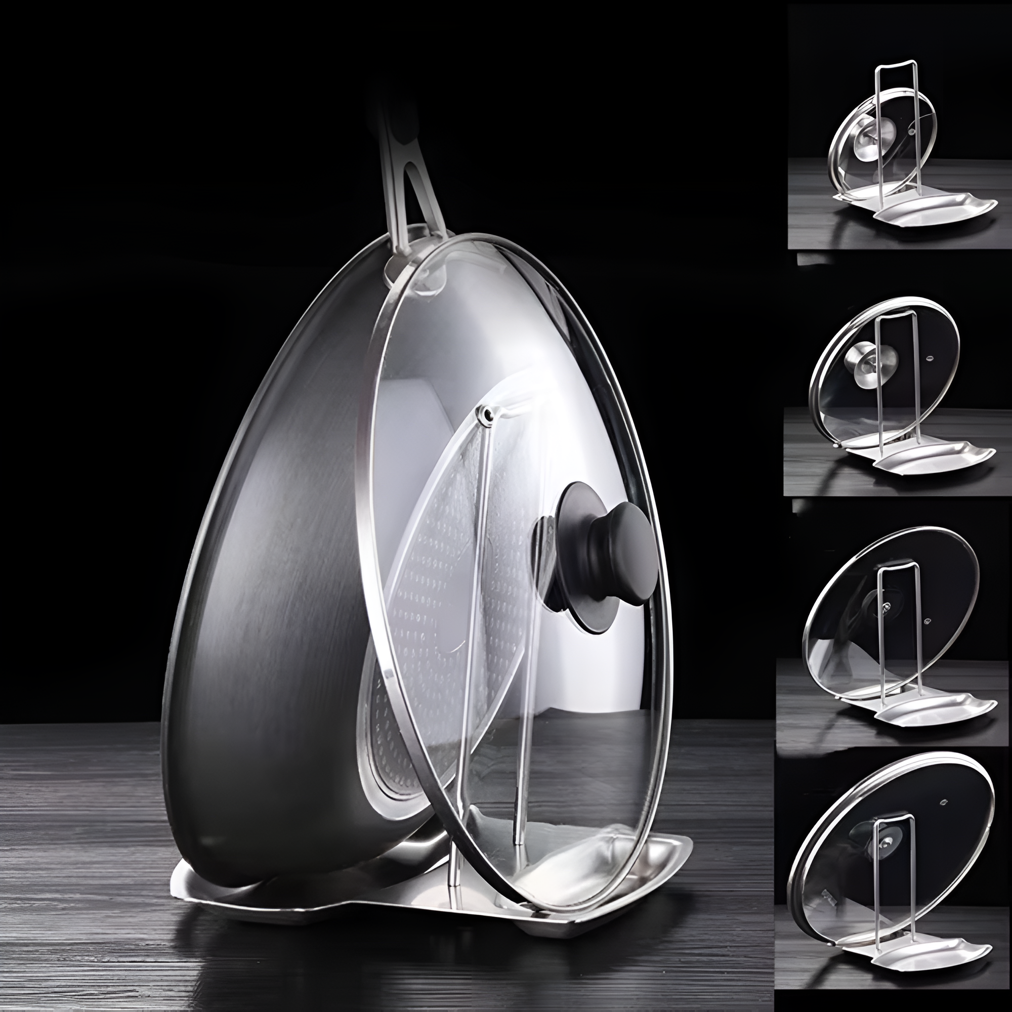 Sleek Pot Lid Holder Rack 4